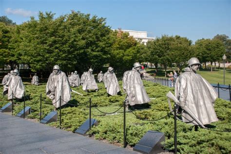 Korean War Memorial In Washington Dc Editorial Photography Image Of