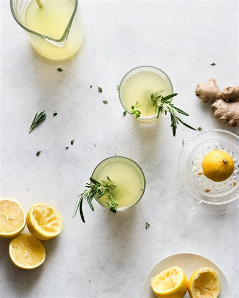 Ginger Lemonade With Rosemary And Thyme Cori Costache Recipe Ginger