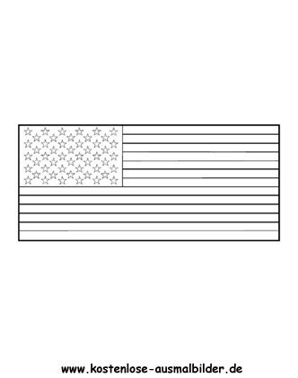 Moderner schnitt, 160 g/m², ringgesponnen (single jersey), 100% baumwolle. Ausmalbild Fahne - Flagge USA zum kostenlosen Ausdrucken ...