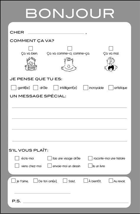 Printable French Worksheets Grade 1 Learning Printable