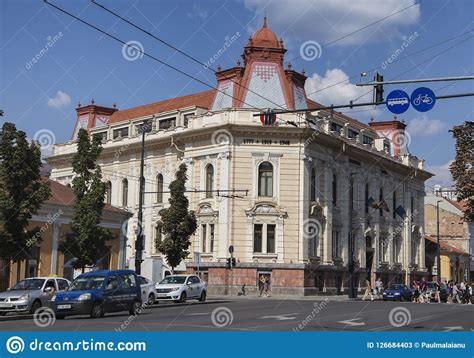 Old Buildings In Downtown On August 21 2018 In Cluj Napoca Editorial