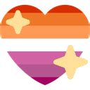 Lesbian Pride Heart Discord Emoji