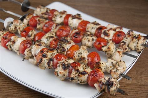 Grilled Pesto Chicken And Tomato Kabobs Wishes And Dishes Recipe