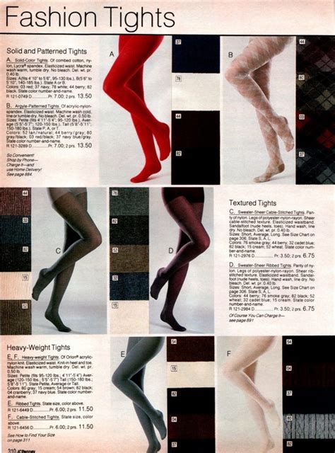 Vintage 80s Pantyhose Nylons And Tights Came In Lots Of Awesome Colors