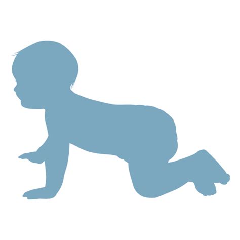 Baby Crawling Silhouette Png And Svg Design For T Shirts