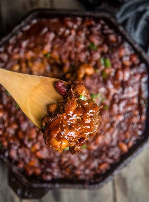 Recently i googled baked beans and was shocked to find that the first eight or so recipes i looked at all used canned beans. Easy BBQ Baked Beans Recipe - Vindulge