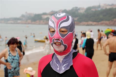 Meet The Facekini Wearing Women Of China Huffpost Uk