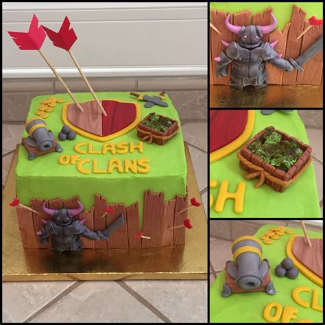 clash of clans cake by amber s little cupcakery 5th birthday party ideas clash royale party