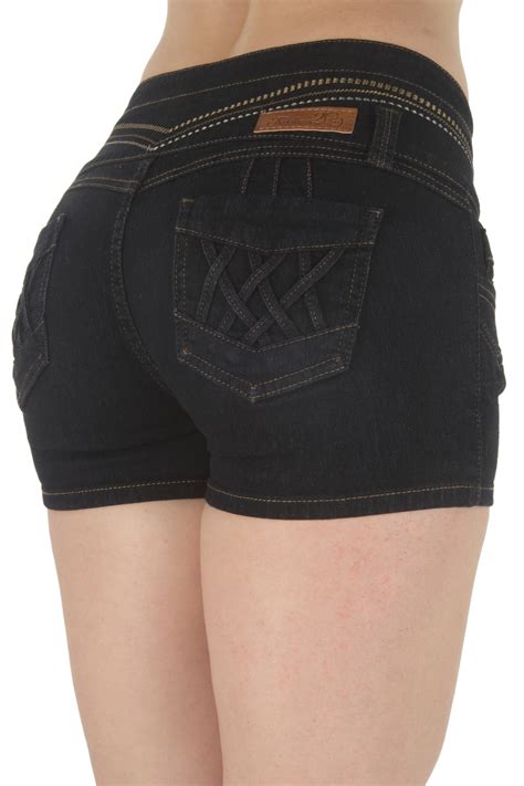 Fashion2love Plus Size Butt Lifting Levanta Cola High Waist Denim Booty Shorts