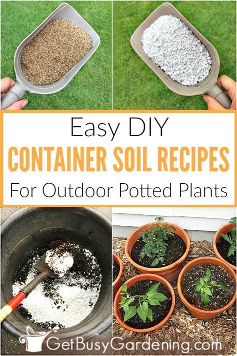 How To Make Potting Soil For Containers With Recipe Potted Plants