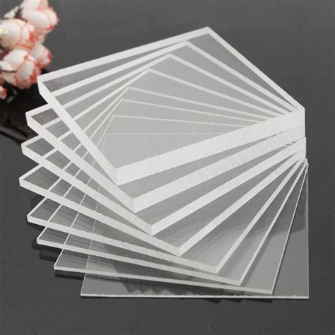 124x Clear Acrylic Sheet Laser Cut Plastic Plate Glass Thick 2456