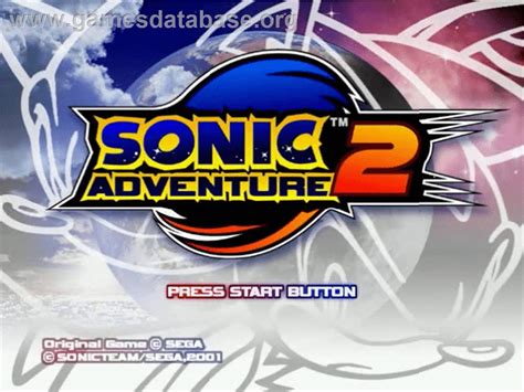 Sonic Adventure 2 Sega Dreamcast Artwork Title Screen