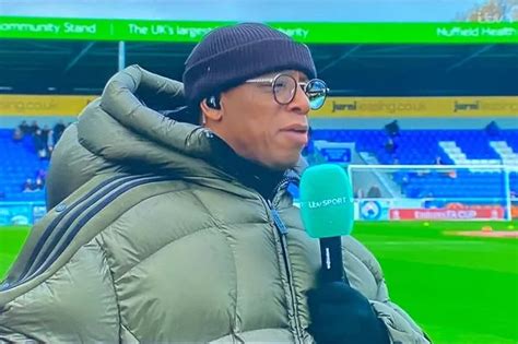 Ian Wright Borrows The Michelin Mans Coat For Itv Fa Cup Coverage As