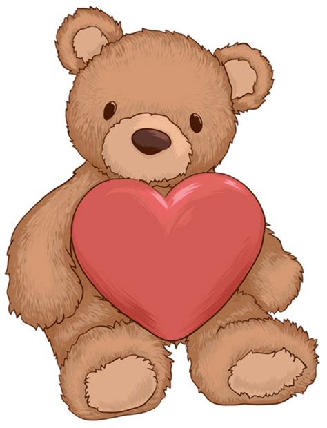 Download High Quality Teddy Bear Clipart Heart Transparent Png Images