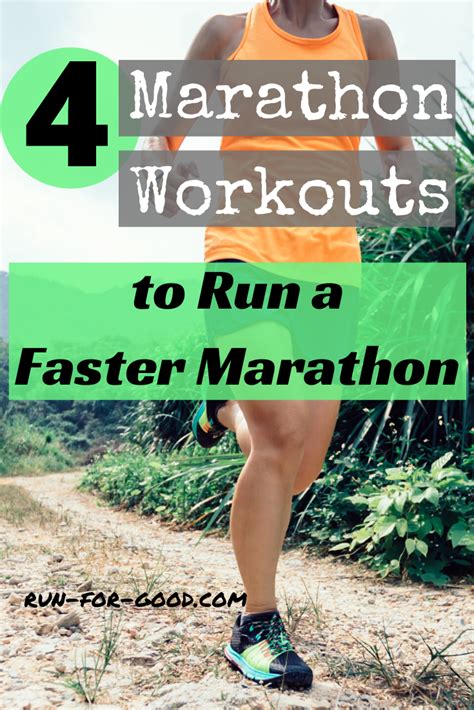 ﻿4 Marathon Workouts To Run A Faster Marathon Time Run For Good