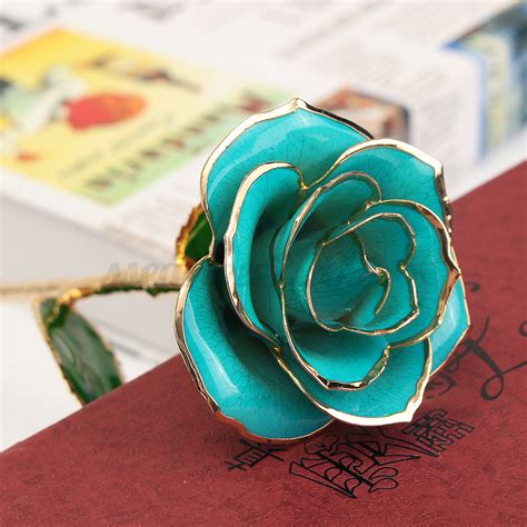 Choose the box you would like to open and press buy button. 24K Rose Gold Dipped Trim Long Stem Flower Valentine ...