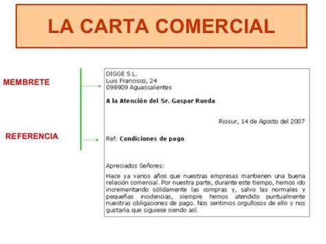 Ejemplo De Una Carta Comercial De Una Empresa Opciones De Ejemplo