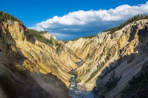 River In Yellowstone National Park Hd Wallpaper Hintergrund