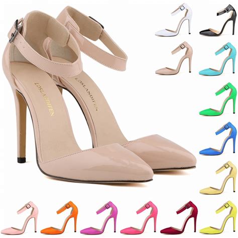 Pointed Toe Stiletto Heels With Adjustable Buckle Ankle Strap On Luulla