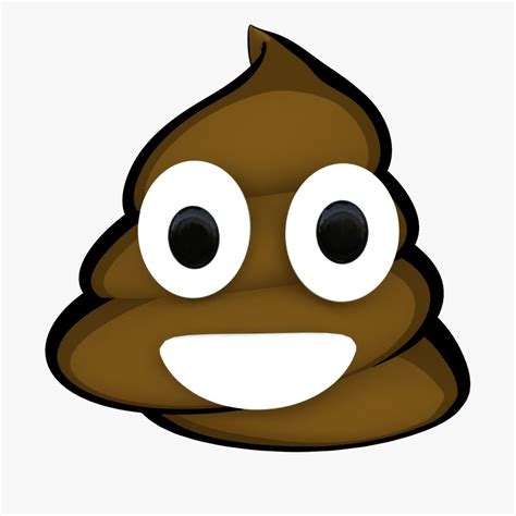 3d Smiling Pile Poo Emoji