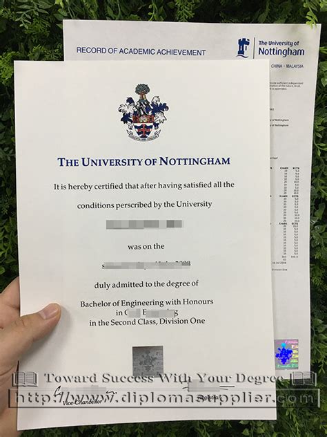 Verification Letter Nottingham Trent University
