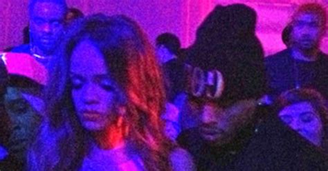 chris brown and rihanna hit grammy afterparty rapper spotted lighting up e news
