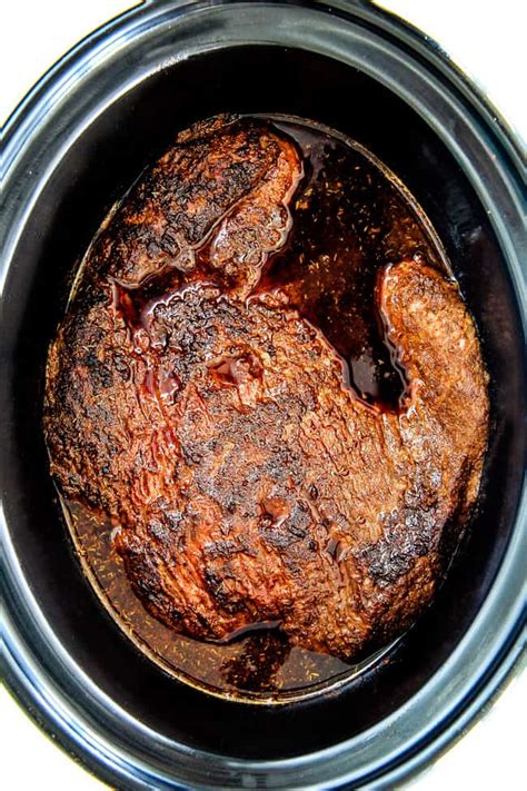 I slow cook the brisket in the oven at 275 f. Slow Cooker Beef Brisket with BEST EVER Homemade Barbecue ...