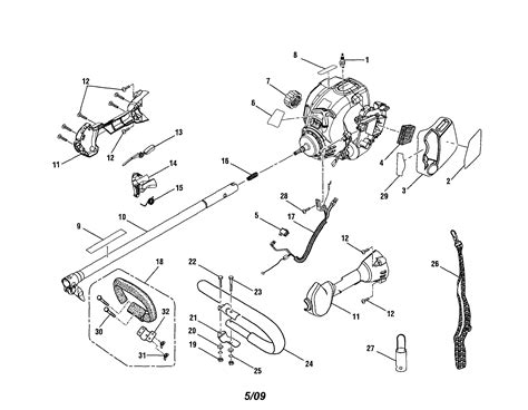 ryobi trimmer parts diagram