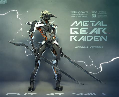 Metal Gear Raiden Gray Shuko Shuko Gear Art Futuristic Armour