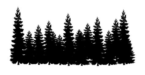 Tree Line Png Pine Tree Forest Silhouette Clip Art Library