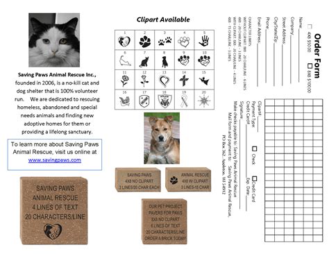 Animal rescue group do a good job of screening animals before adopting them out to new homes. Fundraising Brick Flyer/Poster Examples - Fundraising Brick