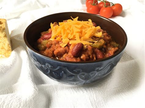 I used sirloin roast cut into 2 and i did get lazy and didn't want to cut up the beef, so used 2 lbs. Beef Chili Recipe * Zesty Olive - Simple, Tasty, and ...