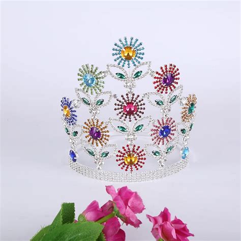 Gorgeous Colorful Child Tiara Headband Banquet Hair Crown Princess