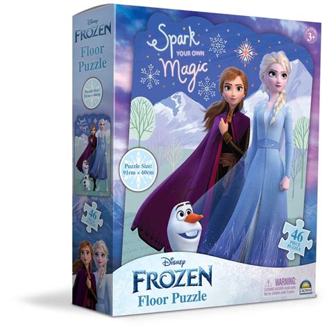 Disney Frozen Giant Jigsaw Floor Puzzle In Box For Kids