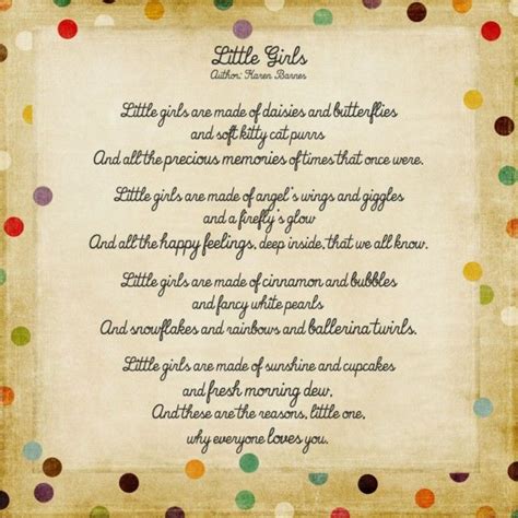 Love This Little Girls Poem With Images Little Girl