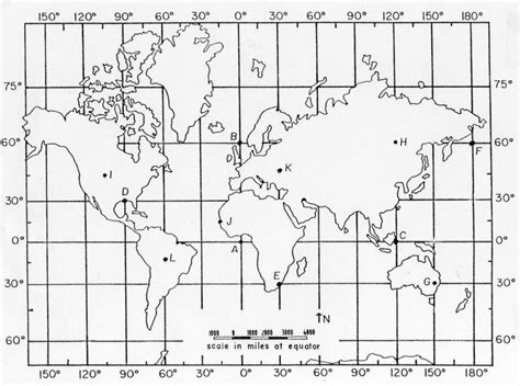 Printable Map With Latitude And Longitude Geography For Kids Teaching