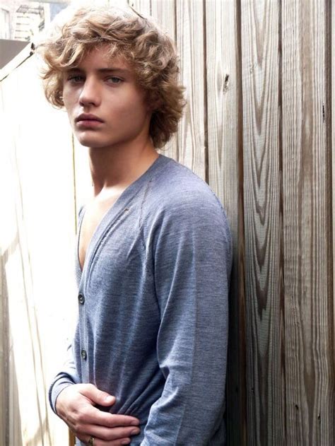 Bailci Curly Hair Men Blonde Male Models Curly Hair Styles