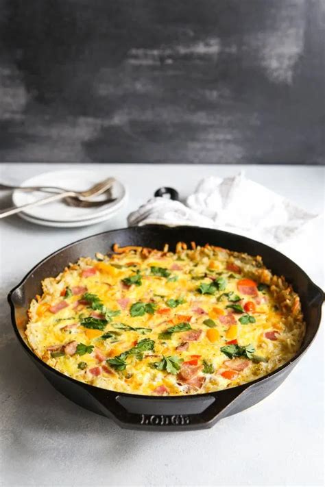 Maybe you would like to learn more about one of these? Hash Brown and Ham Frittata - Completely Delicious ...