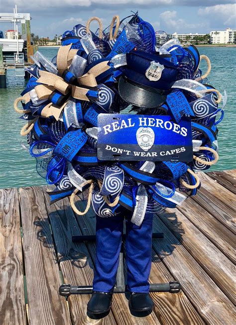 Police wreath Police officer gifts Police gifts Police | Etsy | Police 