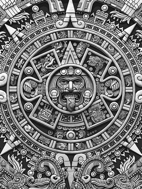 Pin By Lourdes Ruiz On México Aztec Tattoo Aztec Artwork Aztec Drawing