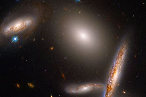 Nasa Reveals Stunning Hubble Photo Of Unusual Galaxies With A Big