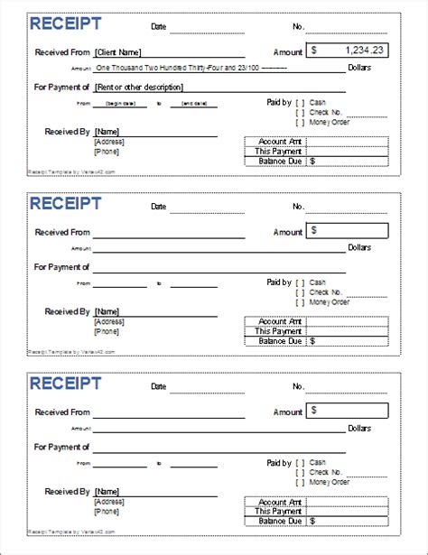 Enter the amount of cash you'd like to withdraw: Cash Receipt Template for Excel