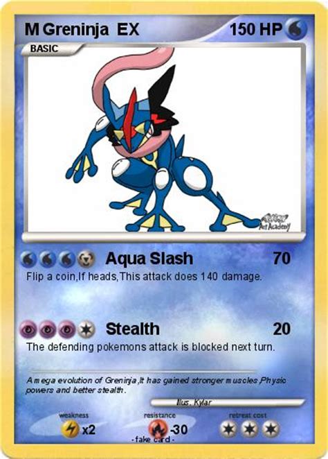 Crea lame d'acqua micidiali che ruotano ad alta velocità e, se lanciate, possono perforare il metallo. Pokémon M Greninja EX 31 31 - Aqua Slash - My Pokemon Card