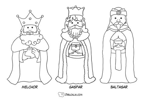 Tres Reyes Magos Dibujo Dibujalia Los Mejores Dibujos Para Colorear Ilustraciones Y