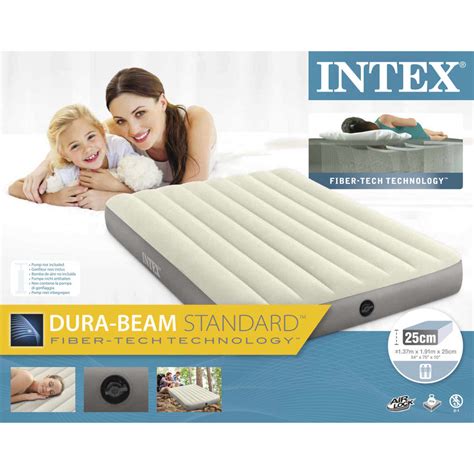 Goods with adequate firmness and level of inflation with compressible springs are in stock. Intex Airbed Air Bed Inflatable Mattress Deluxe Single ...