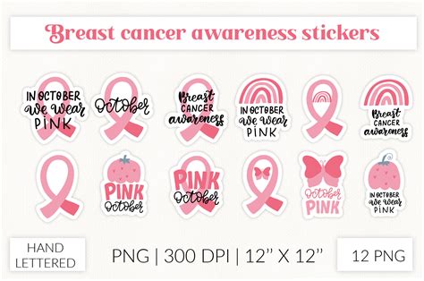 Breast Cancer Awareness Stickers Pink Pumpkin Sticker By