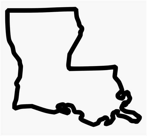 Louisiana Louisiana State Outline Svg Hd Png Download Kindpng