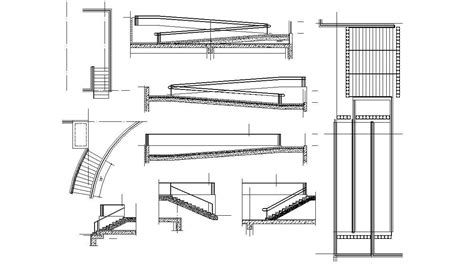 Steps Ramp Design Autocad Drawing Cadbull