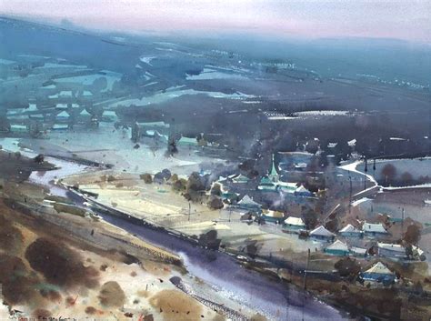 Eugen Gorean Moldova Watercolor Landscape Watercolor Art Thomas