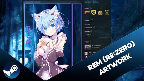 Rem Rezero Animated Steam Artwork Speed Art Dryrel Youtube